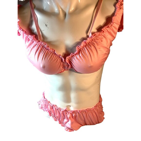 Bra and Panty Lingerie Sleepwear Set*Pink*Sissy*Crossdresser*Large*New in Pkg - Picture 4 of 16